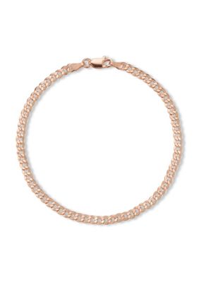 Sphera Milano Italian Sterling Silver Curb Chain Bracelet
