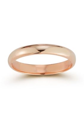 Sphera Milano Sterling Silver Polished Band Ring, Gold, 5