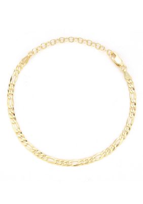 Sphera Milano Italian Sterling Silver Figaro Chain Bracelet