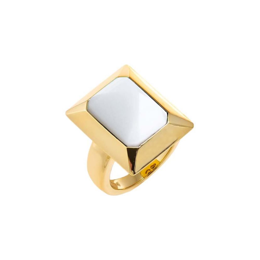 Colored Baguette Stone Rectangle Ring