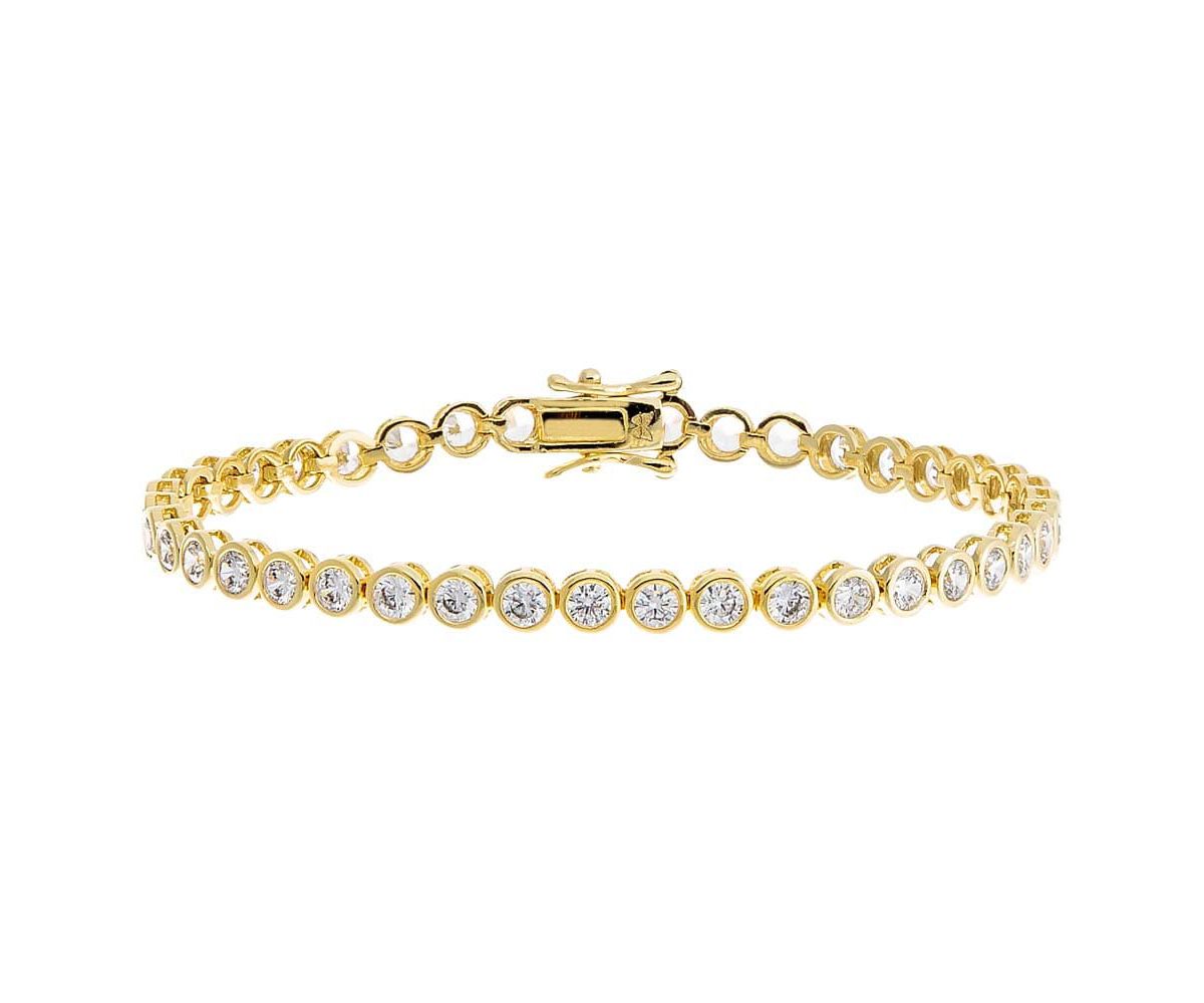Bezel Tennis Bracelet