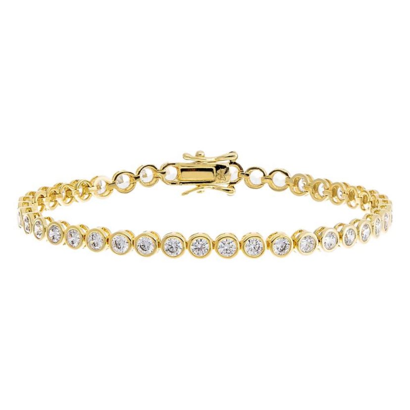 Bezel Tennis Bracelet