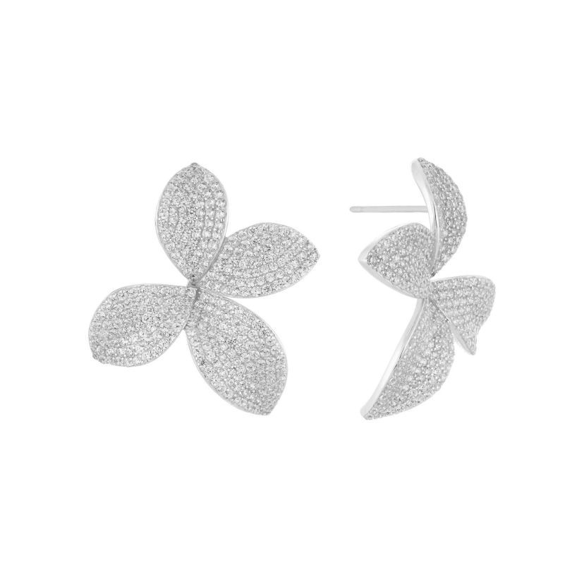 Pavé Fancy On The Ear Stud Earring