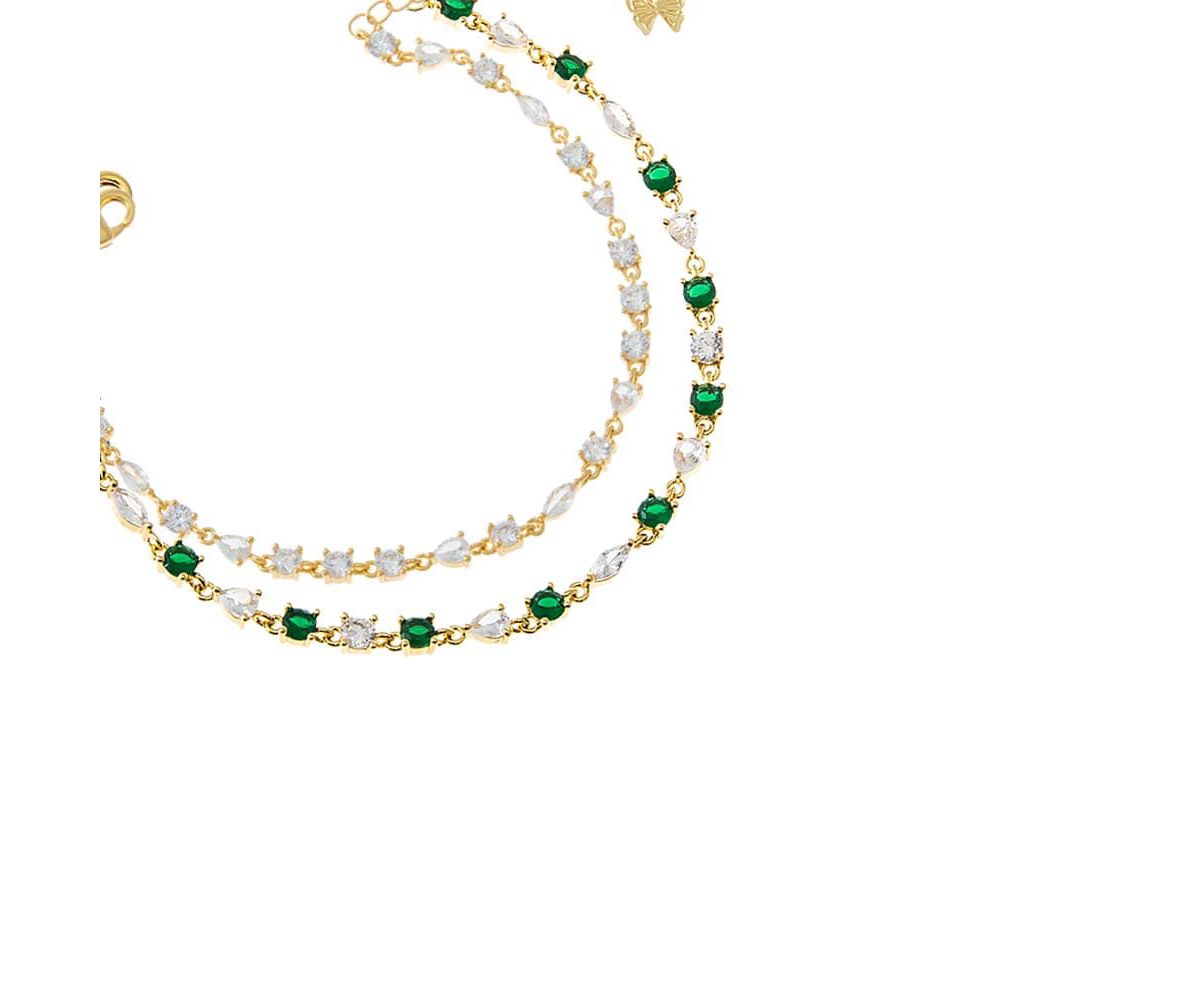 Colored CZ Tennis Bracelet Combo Set