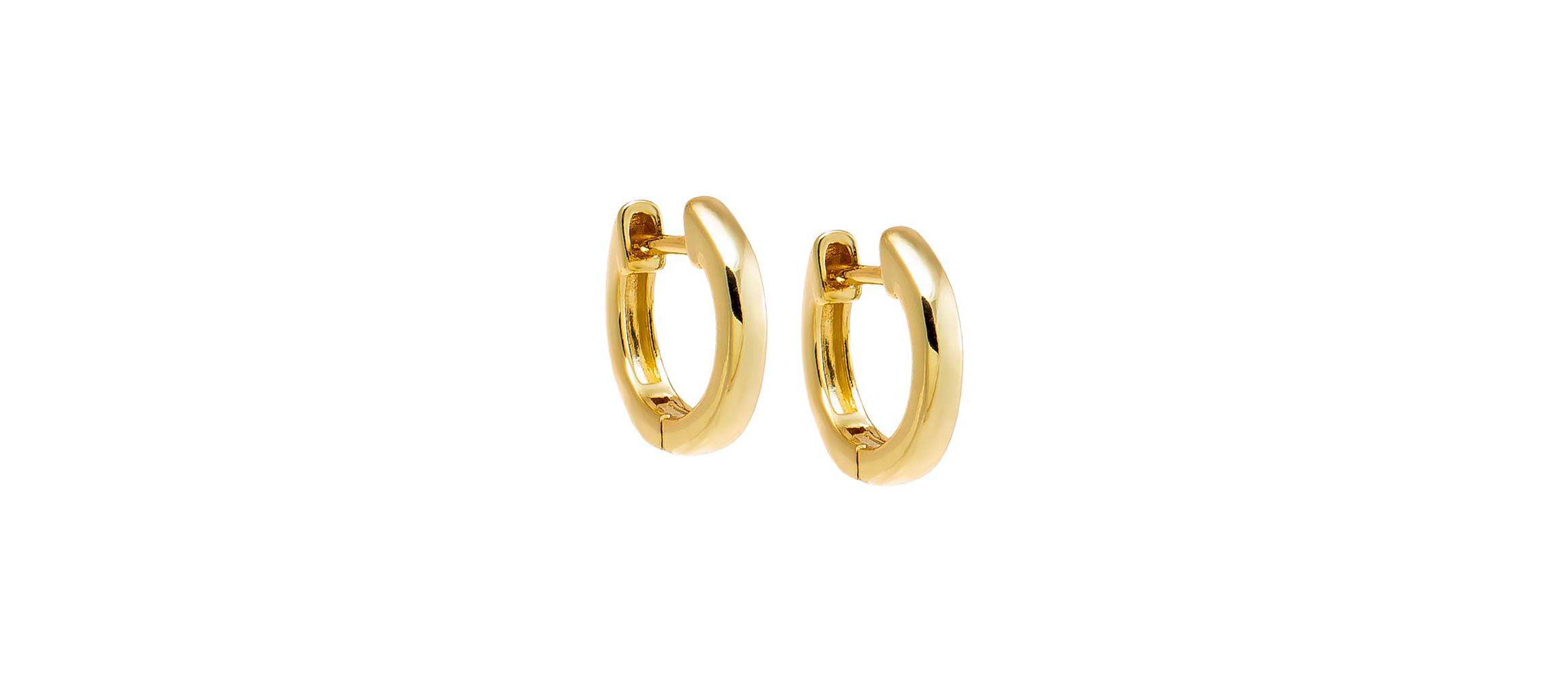 Mini Solid Rounded Huggie Earring