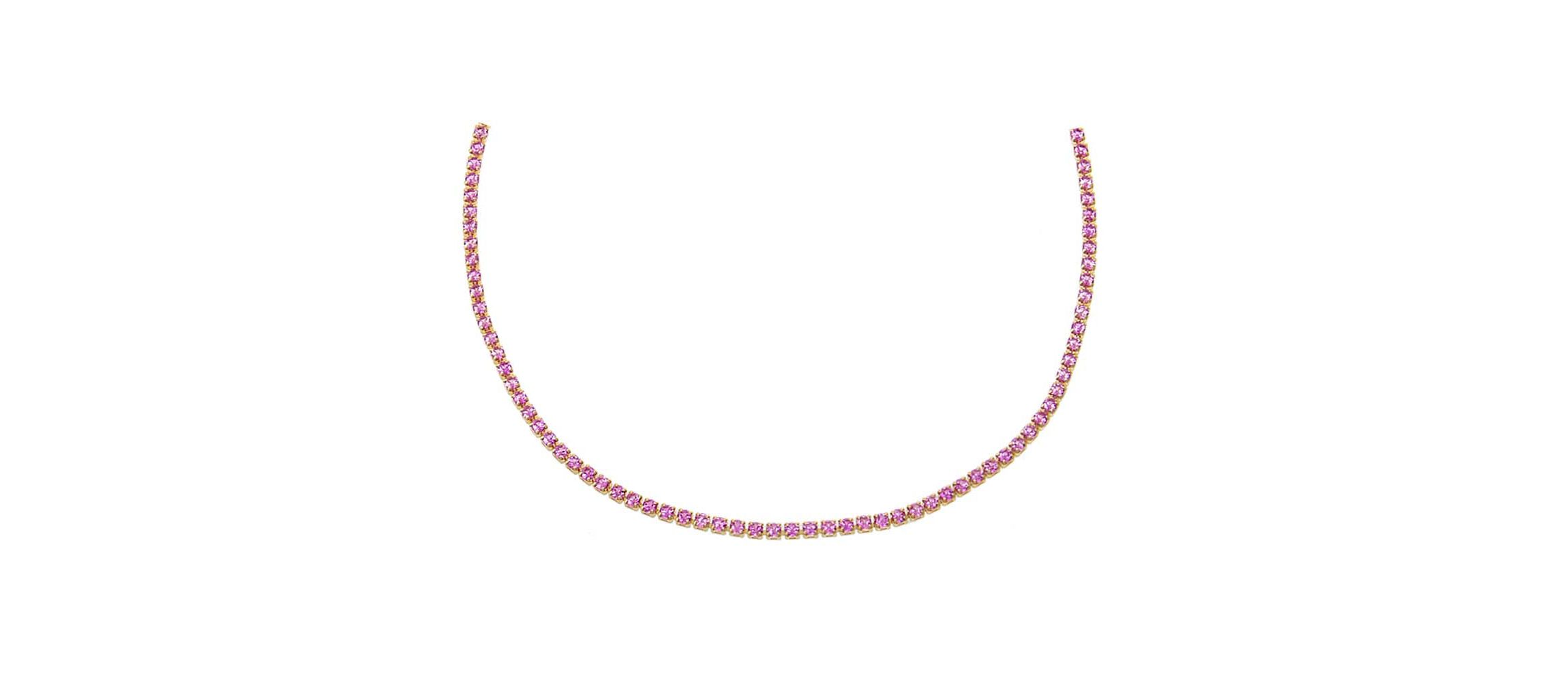 Colored CZ All Around Tennis Choker