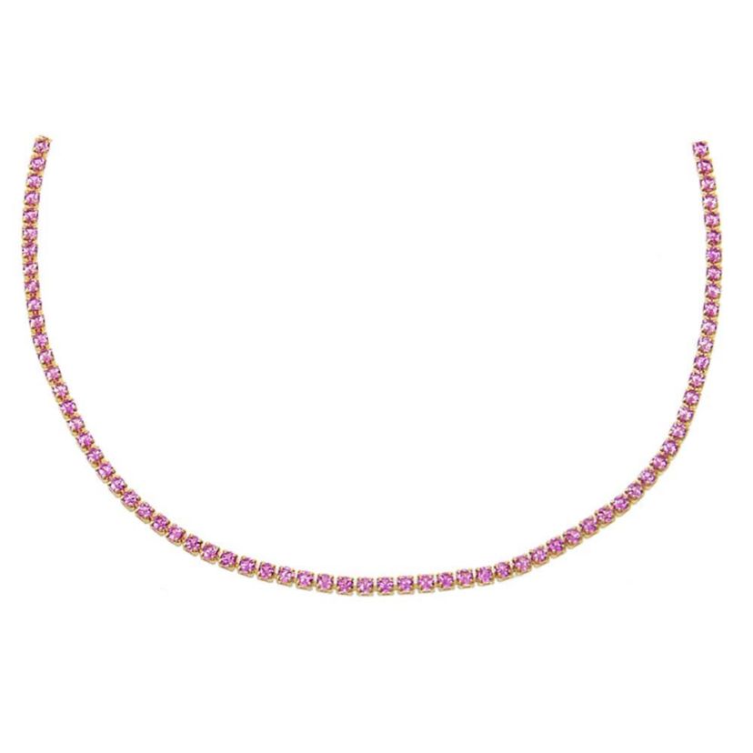 Colored CZ All Around Tennis Choker