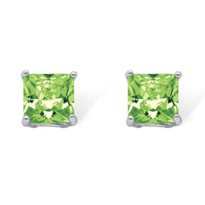Seta Jewelry .925 Sterling Silver Stud Birthstone Earrings
