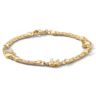 Elephant Ankle Bracelet in Yellow Goldtone 10"