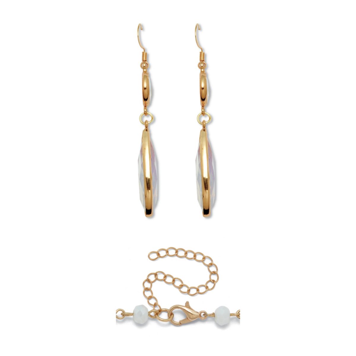 Aurora Borealis Crystal Goldtone Vintage-Inspired Jewelry Set