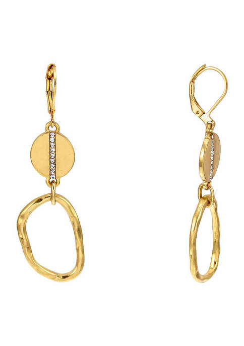 Belk Gold Tone Open Link / Crystal Accented