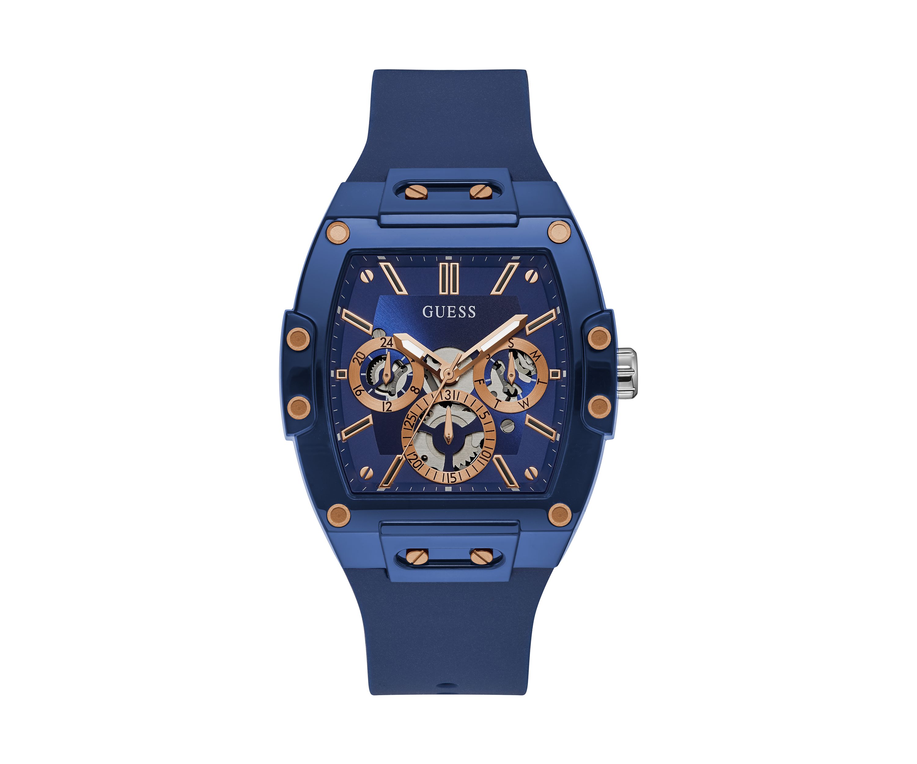 Phoenix Blue Silicone Strap Watch 