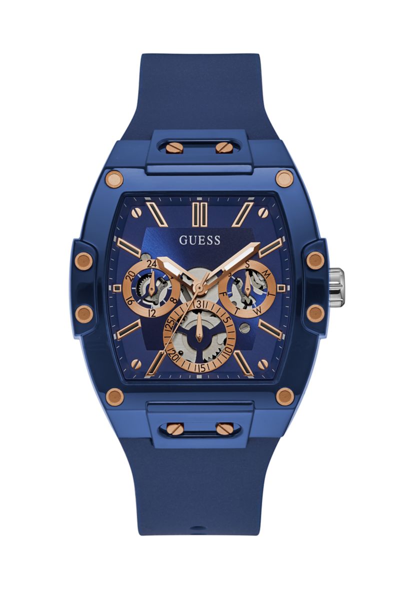 Phoenix Blue Silicone Strap Watch 