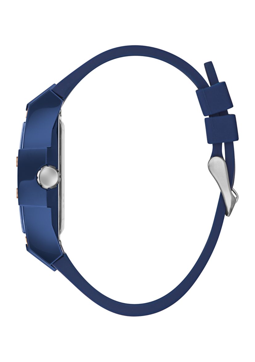 Phoenix Blue Silicone Strap Watch 
