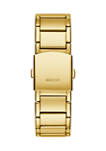 	 50 Meter Water Resistant Gold Tone Case Stainless Steel Watch 