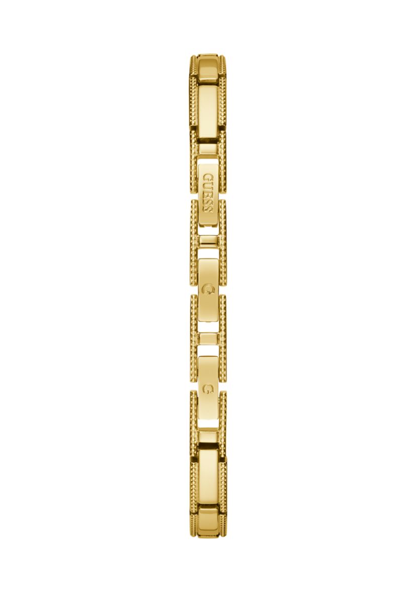 10 Meter Water Resistant Gold Tone Case Stainless Steel Watch 