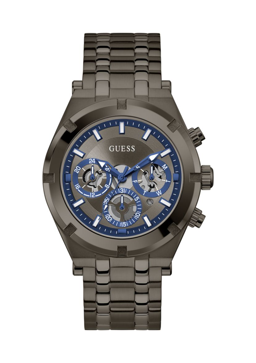 Gunmetal Case Stainless Steel Watch