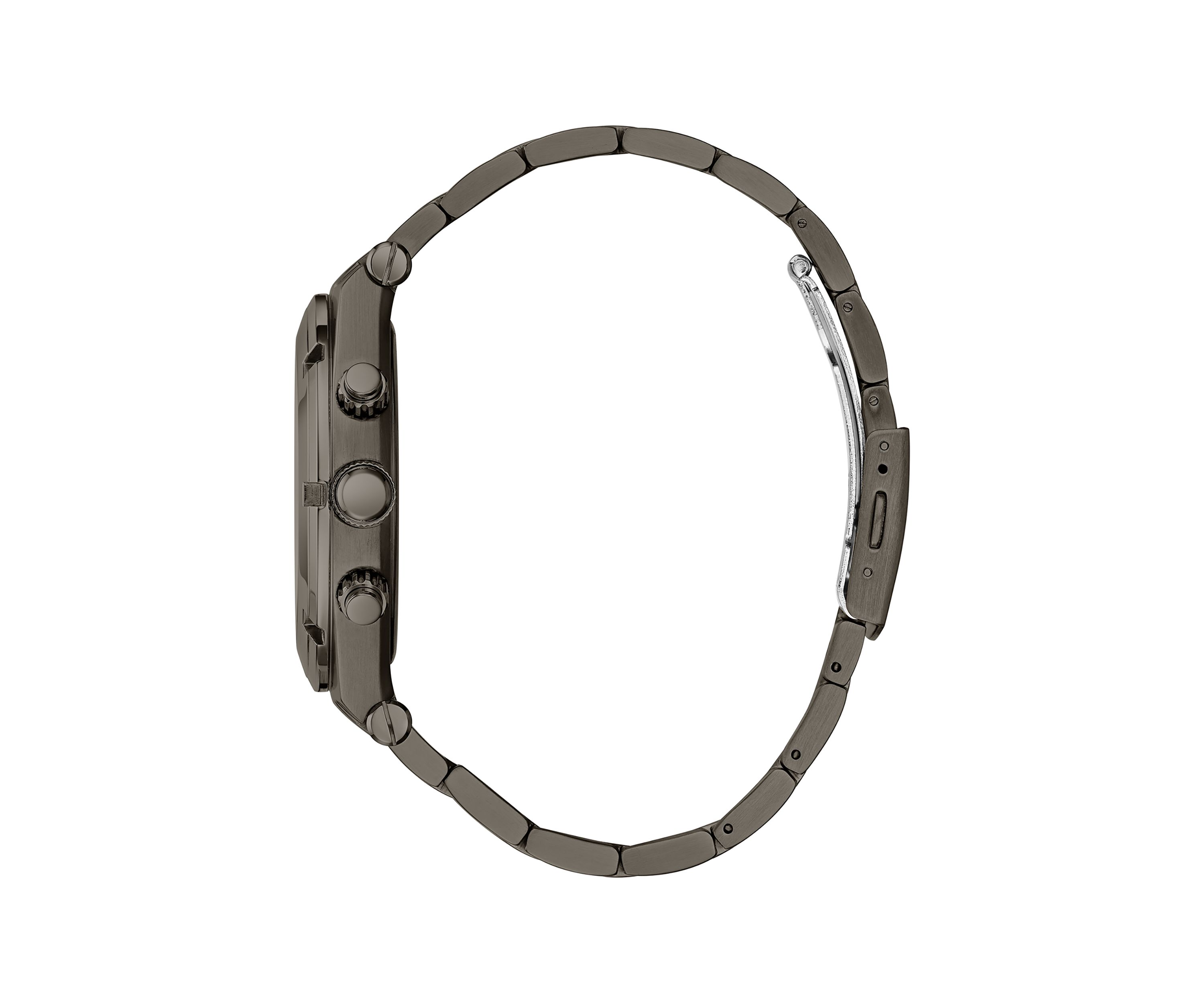 Gunmetal Case Stainless Steel Watch