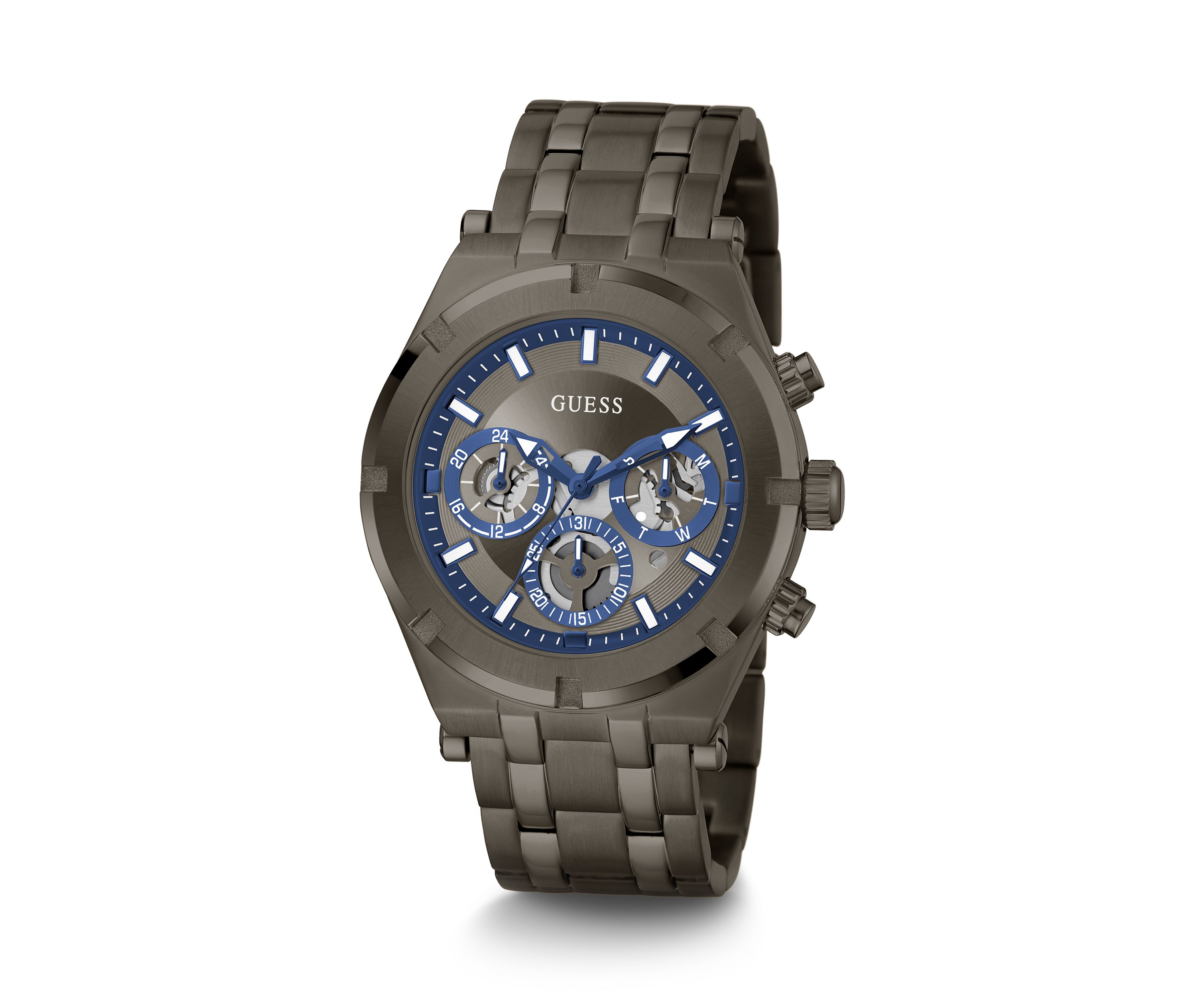 Gunmetal Case Stainless Steel Watch
