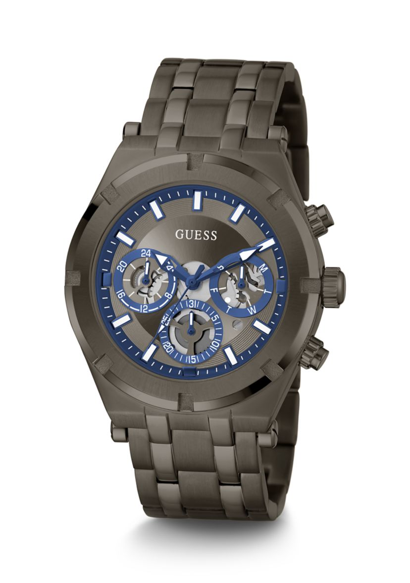 Gunmetal Case Stainless Steel Watch
