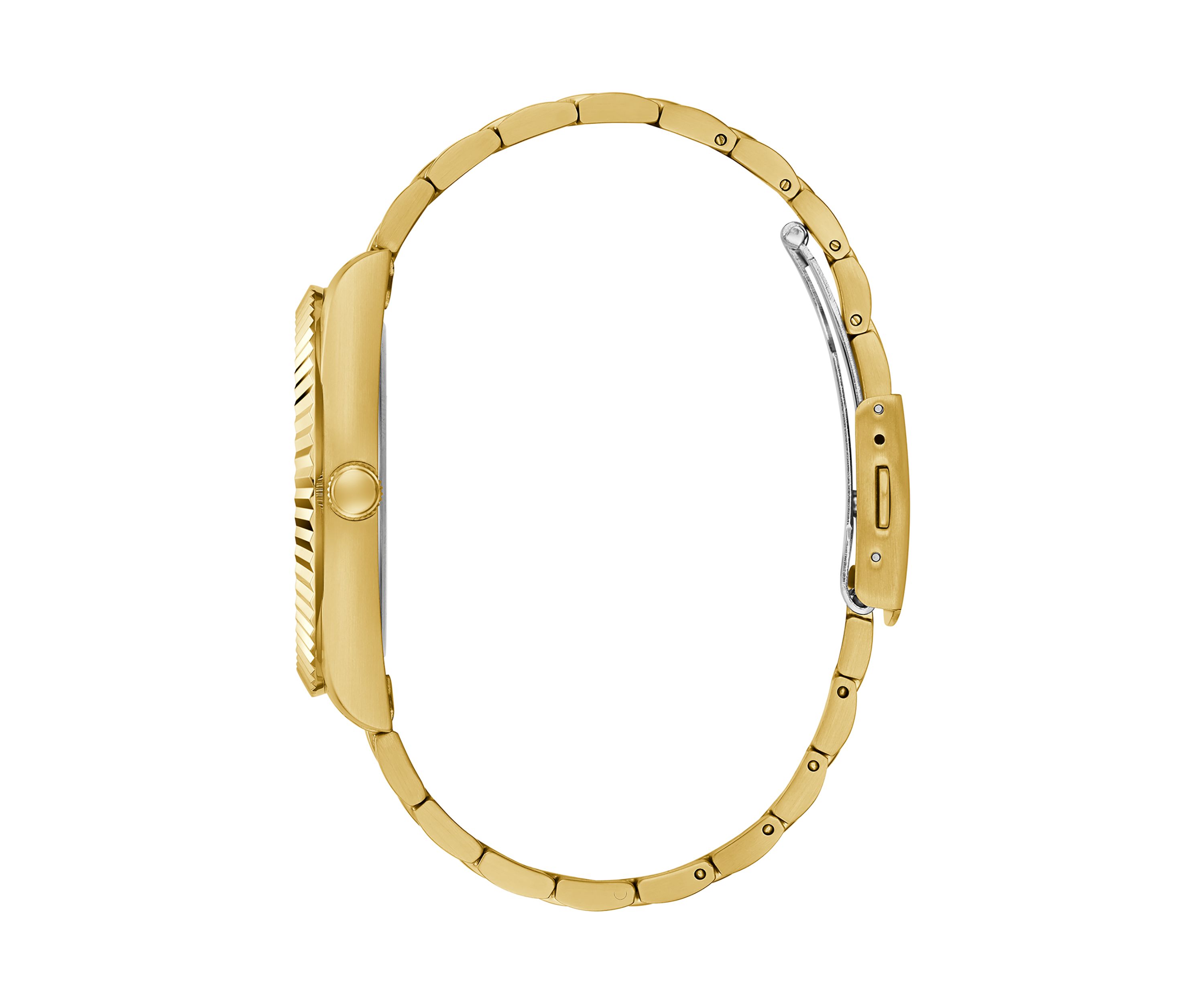 Gold Tone Case Stainless Steel Watch