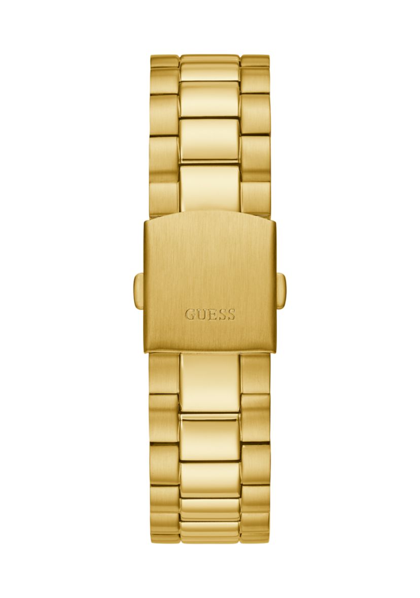 Gold Tone Case Stainless Steel Watch