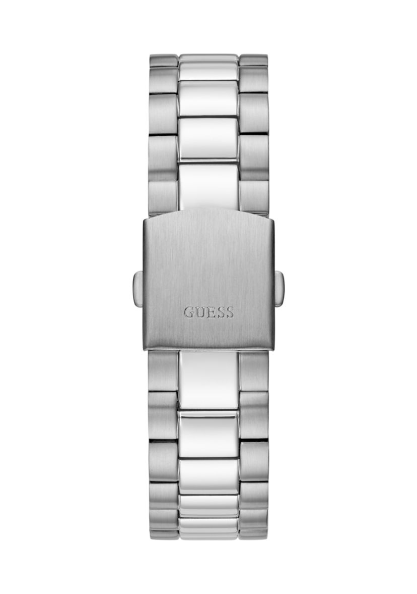Silver Tone Case Stainless Steel Watch