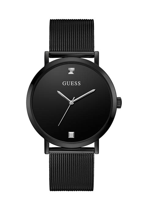 GUESS® Black Stainless Steel Watch