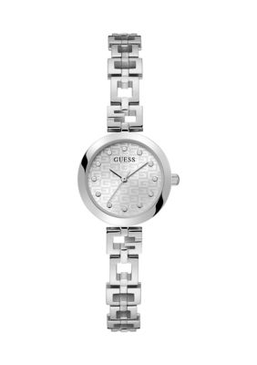 Guess Women's Silver Tone Case Stainless Steel Watch