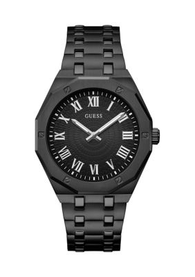 Guess Men's Black Case Stainless Steel Watch