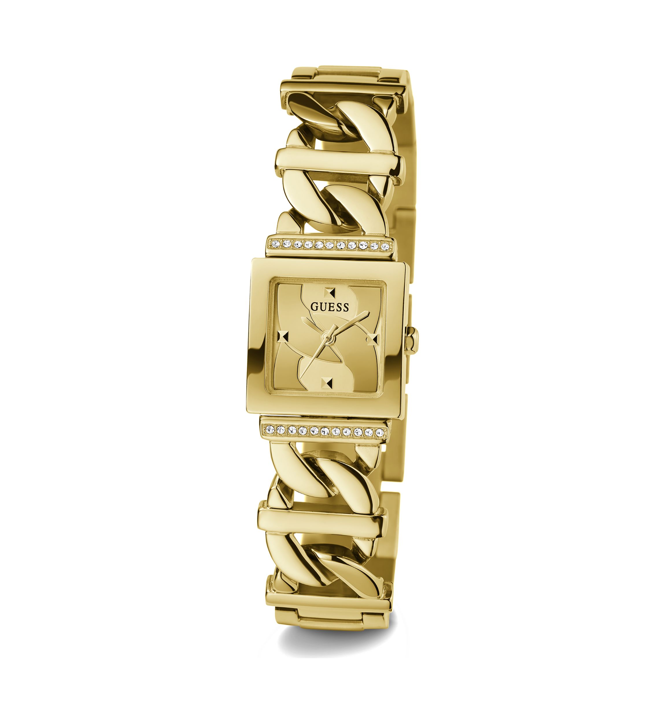 Gold Tone Runaway Chain Bracelet Watch