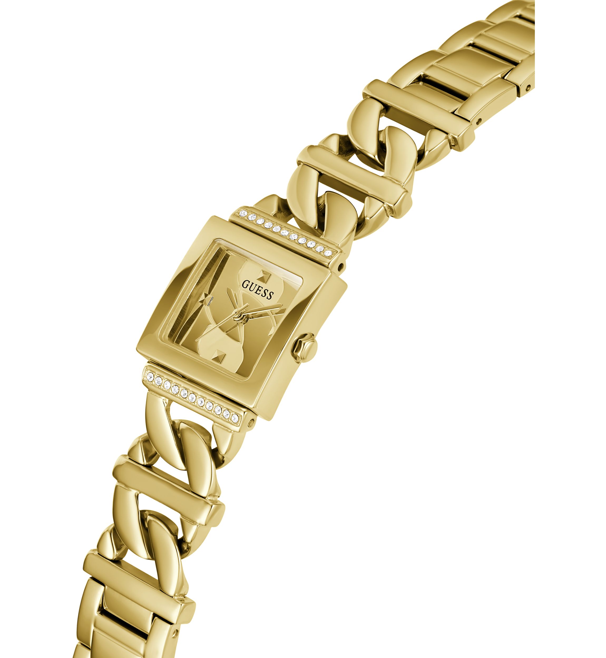 Gold Tone Runaway Chain Bracelet Watch