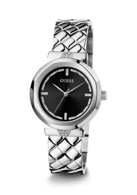 Guess Women's Silver Tone Case Stainless Steel Watch