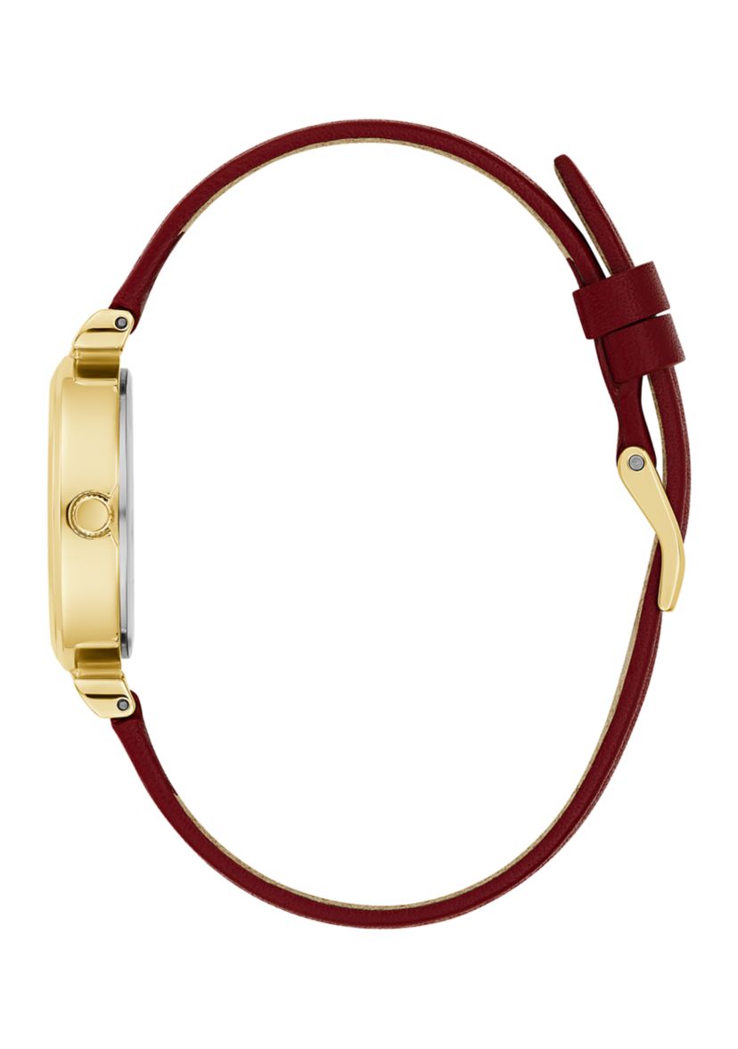 Dark Red Watch 