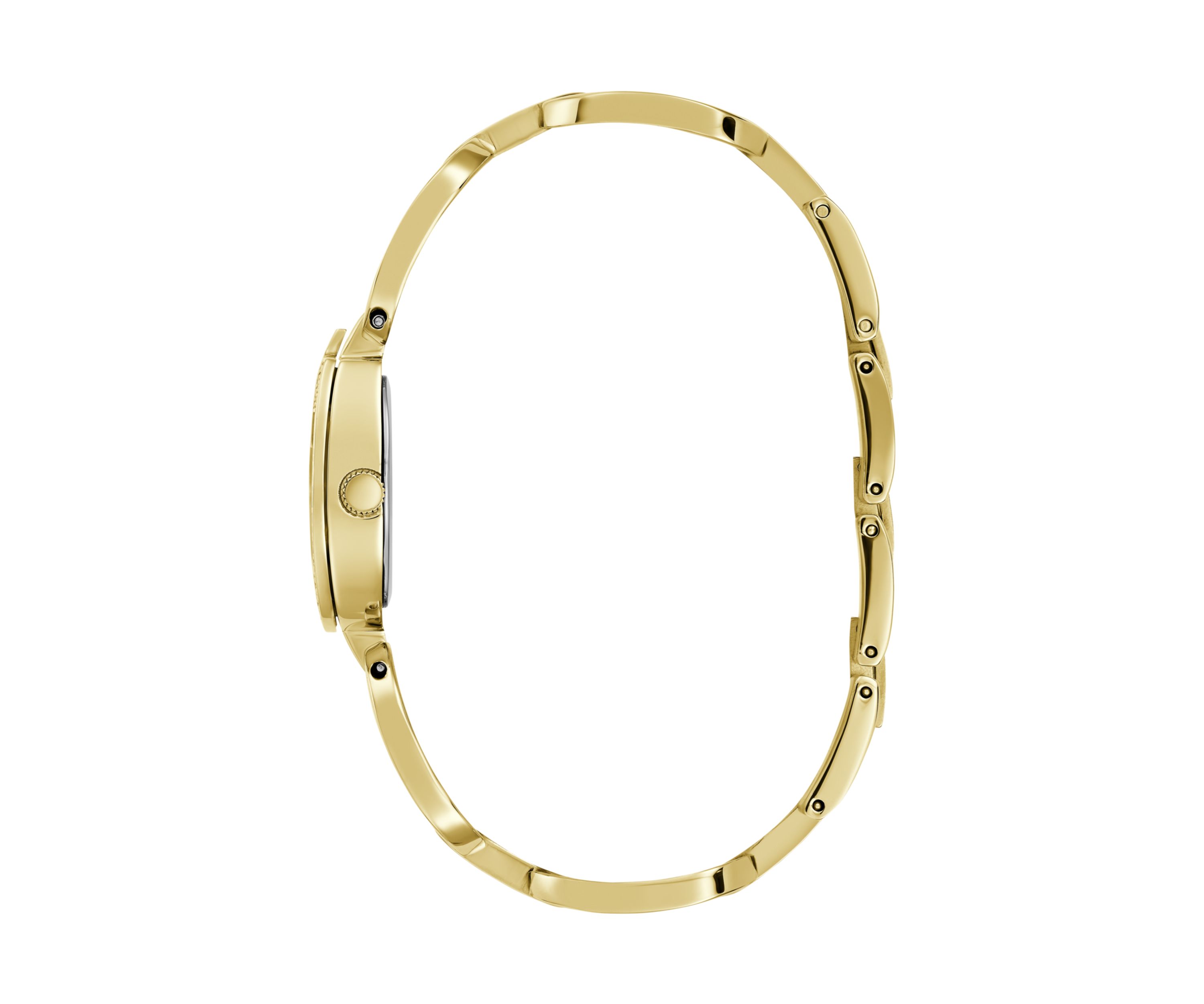Gold Tone Analog Logo Watch
