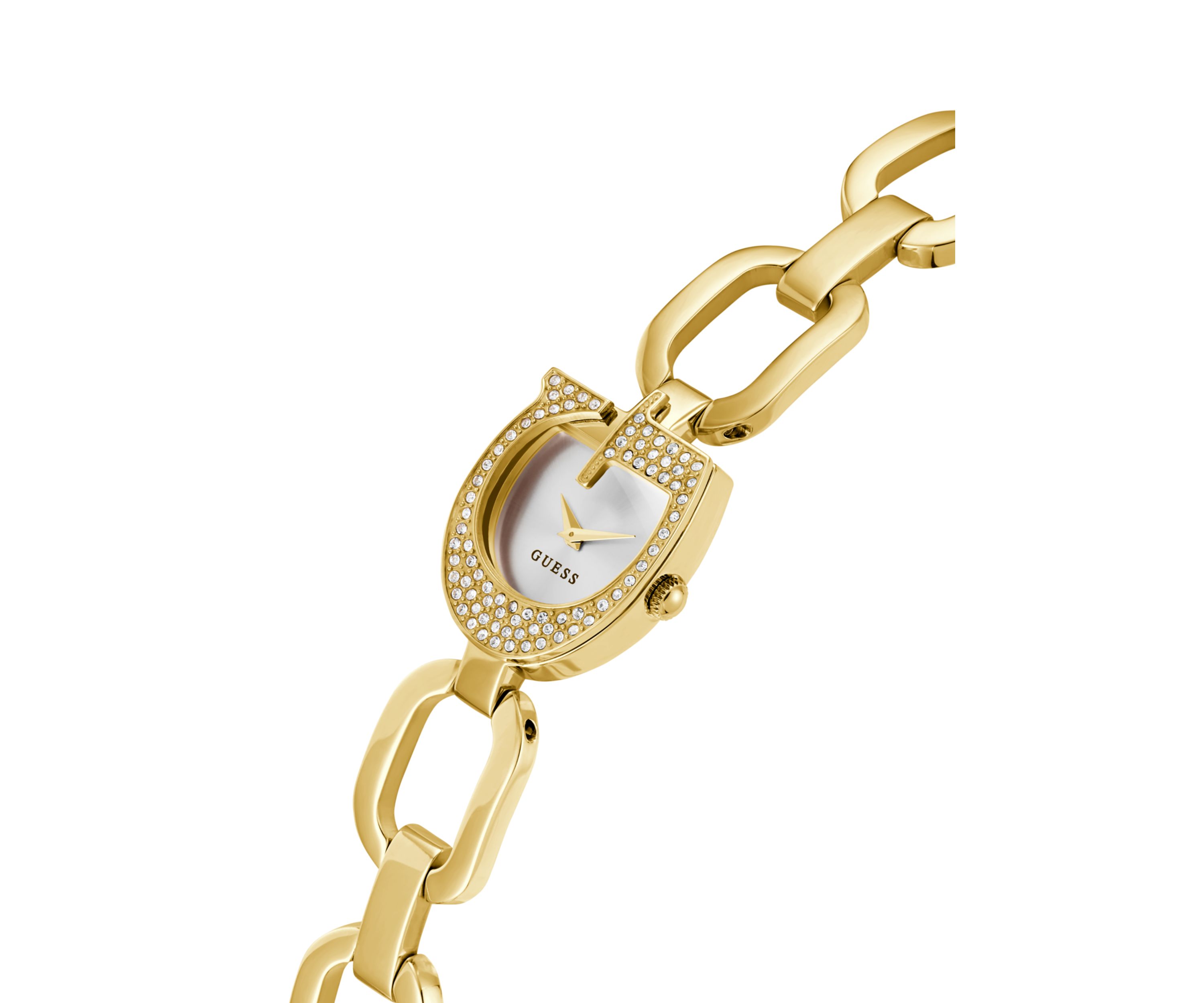 Gold Tone Analog Logo Watch