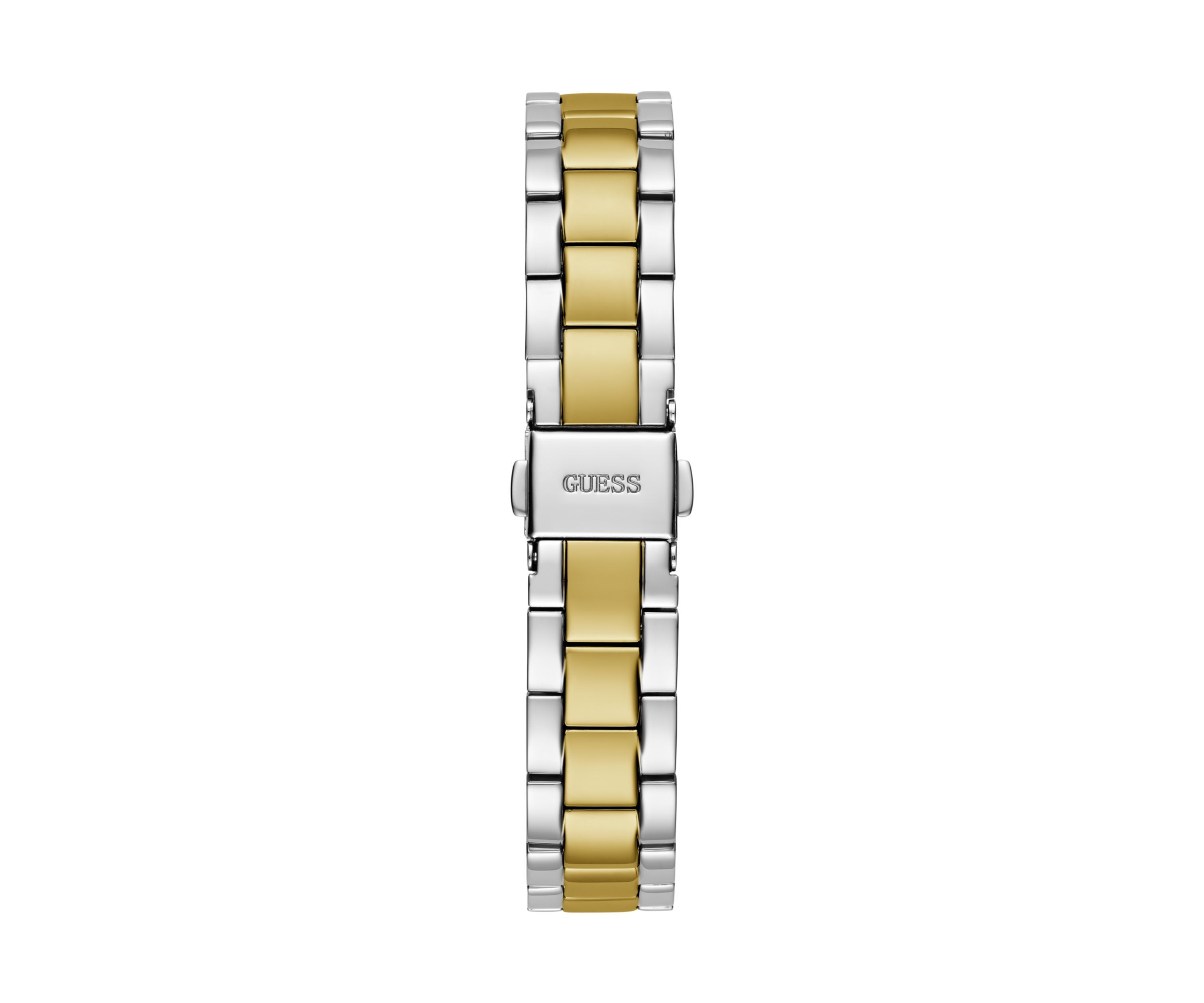 Two Tone Slim Blue Dial Watch
