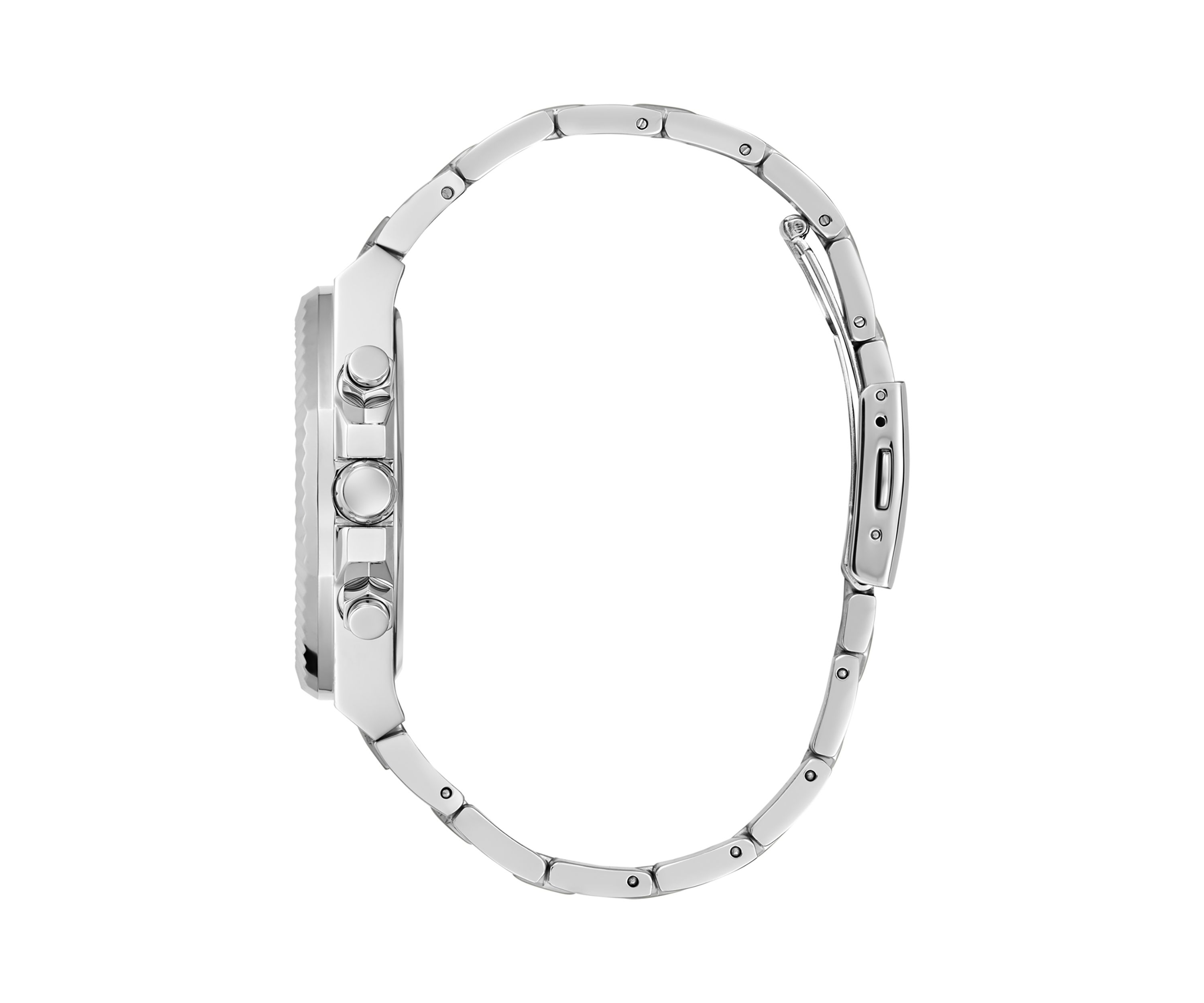 Silver and Black Metal Watch