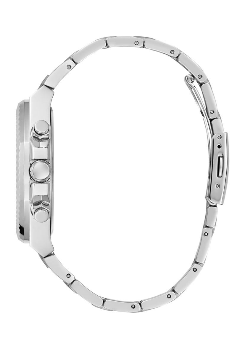 Silver and Black Metal Watch