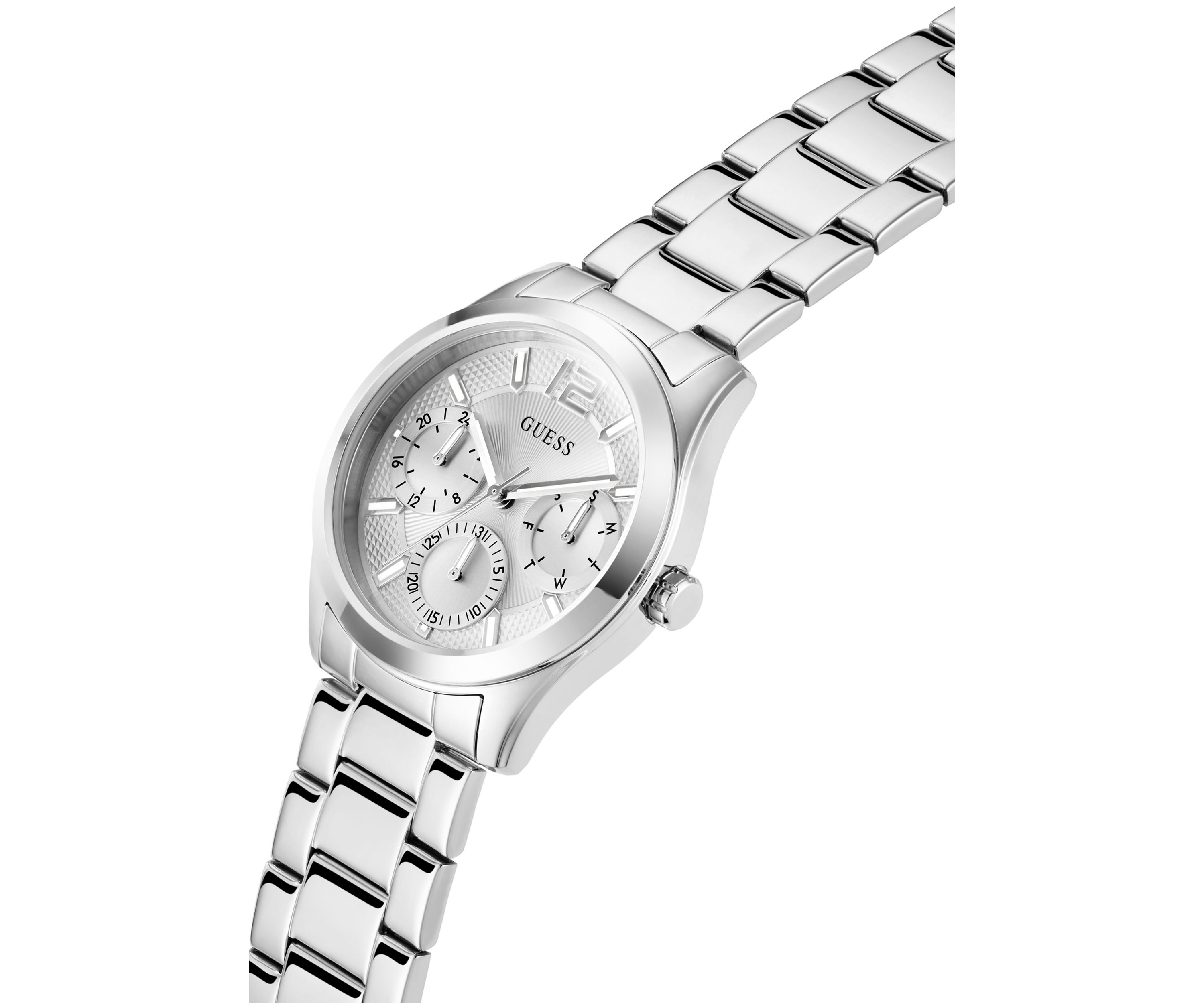 Silver Tone Multi-Function Watch