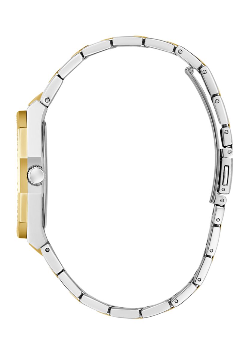 Two Tone Metal Bracelet Watch