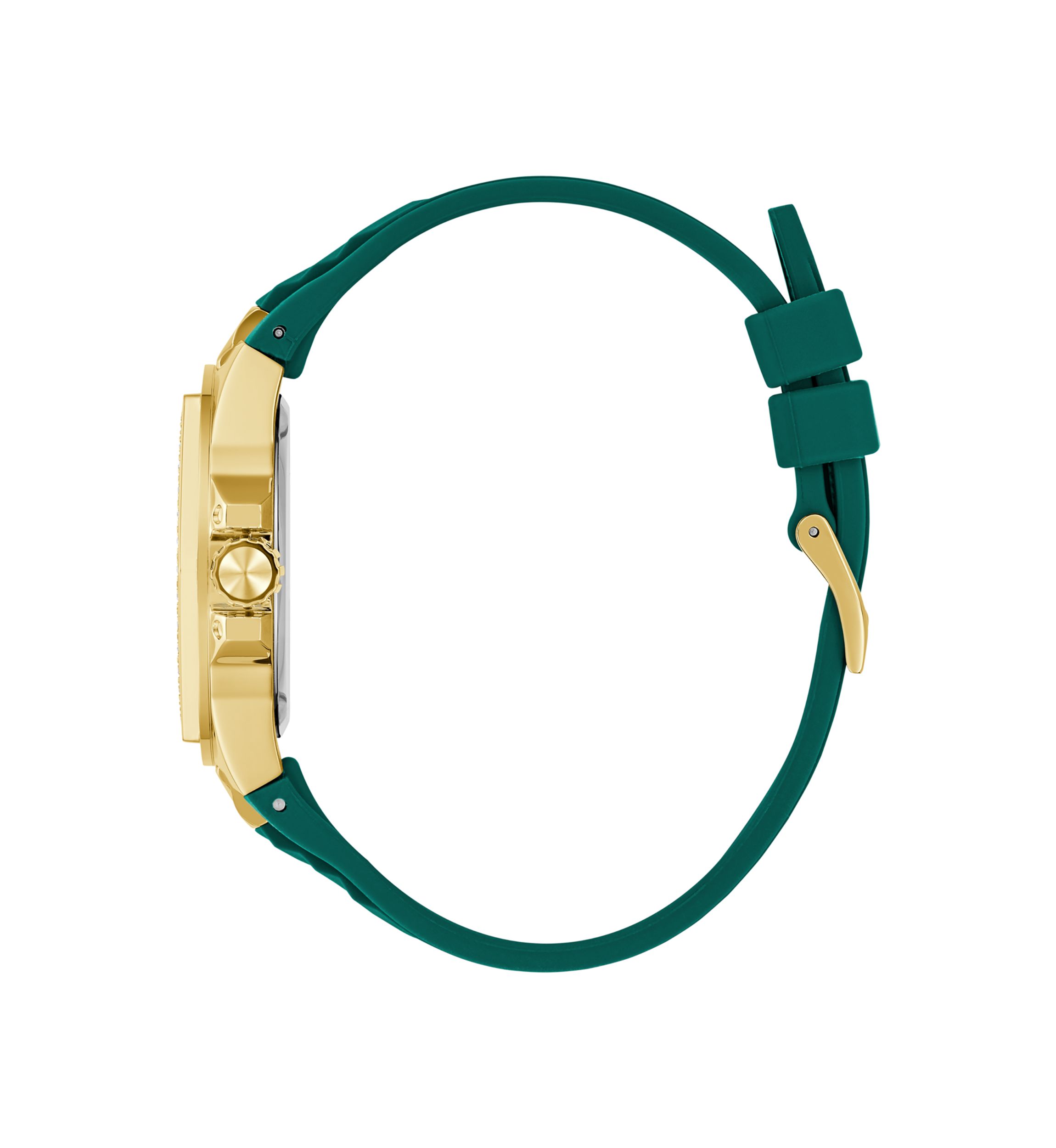Green Gold Tone Multi-function Watch