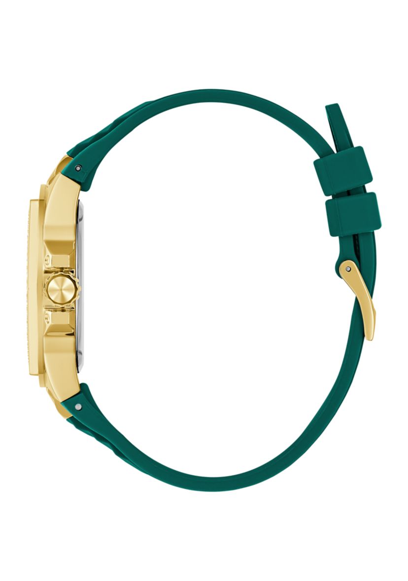 Green Gold Tone Multi-function Watch