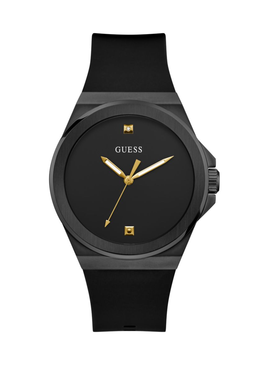 Rubber Black Band Watch