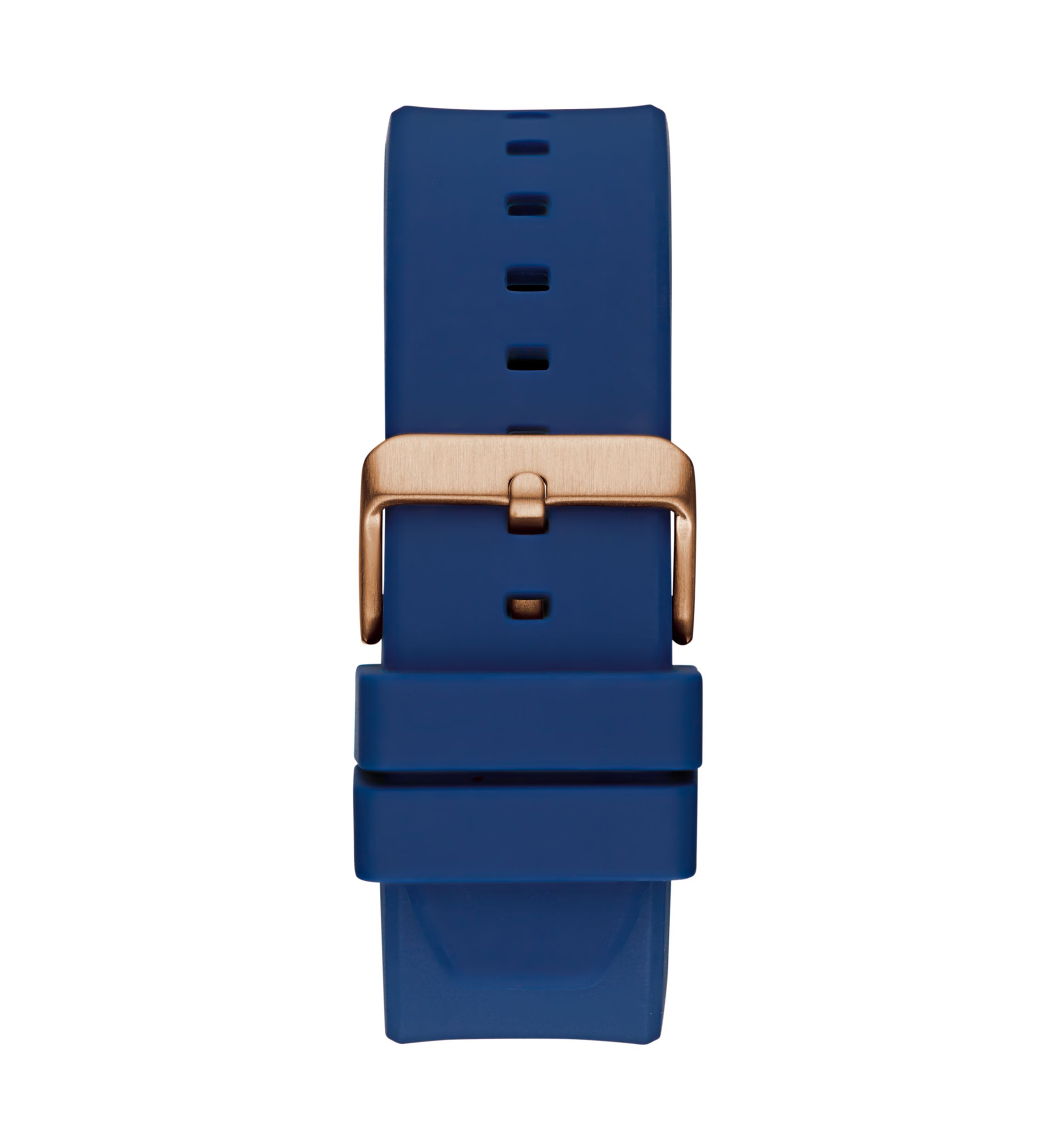 Blue Rose Gold Tone Multifunction Watch