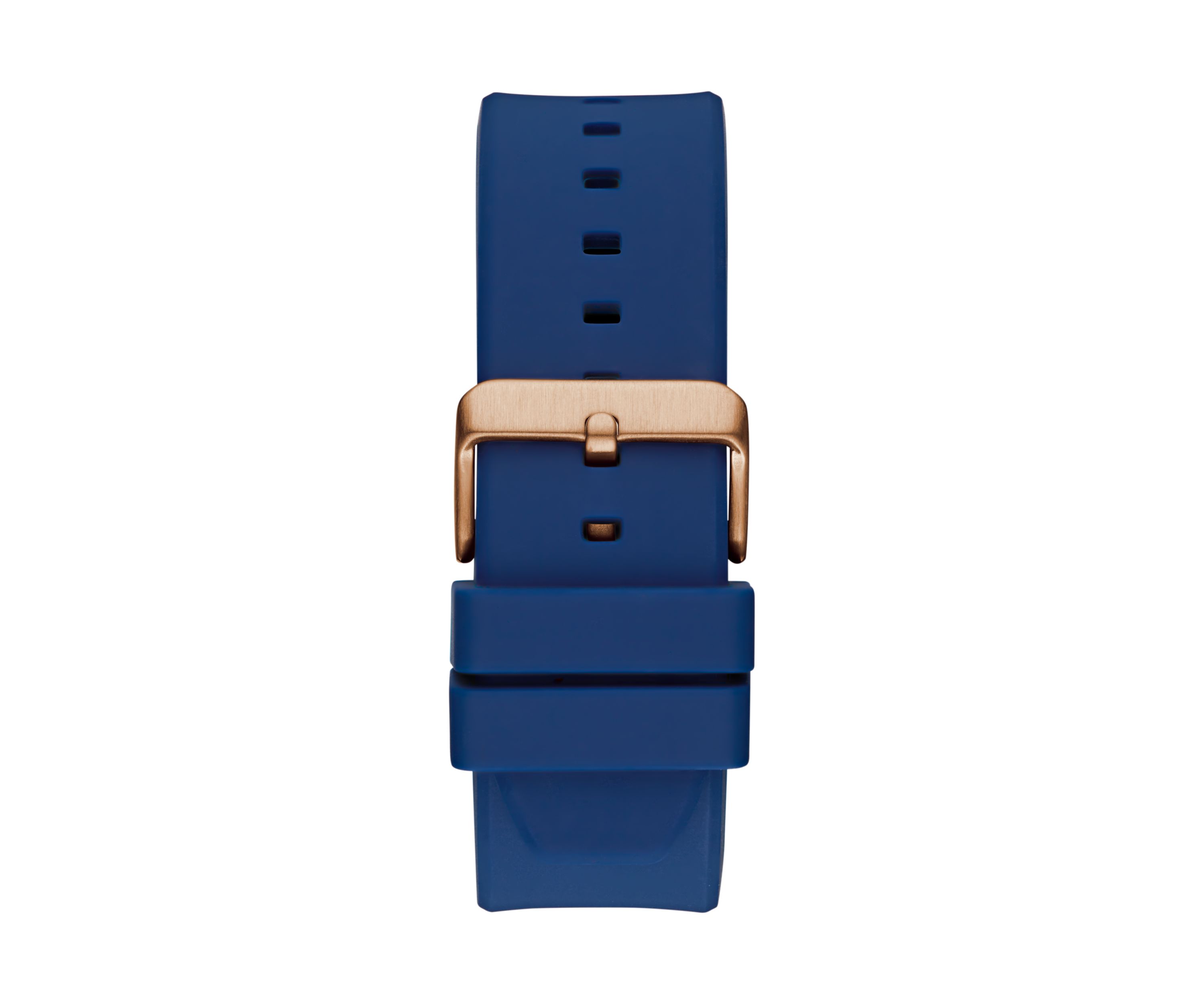 Blue Rose Gold Tone Multifunction Watch