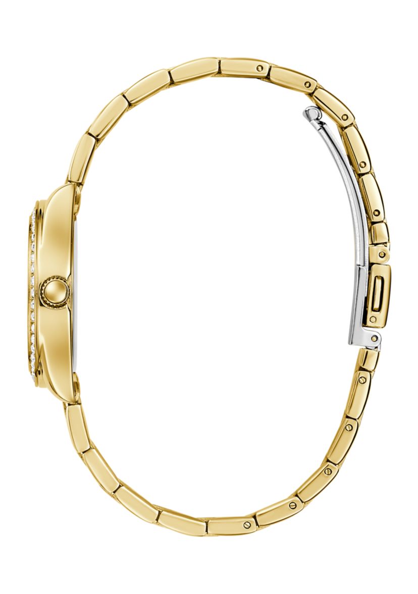 Gold Tone Analog Watch