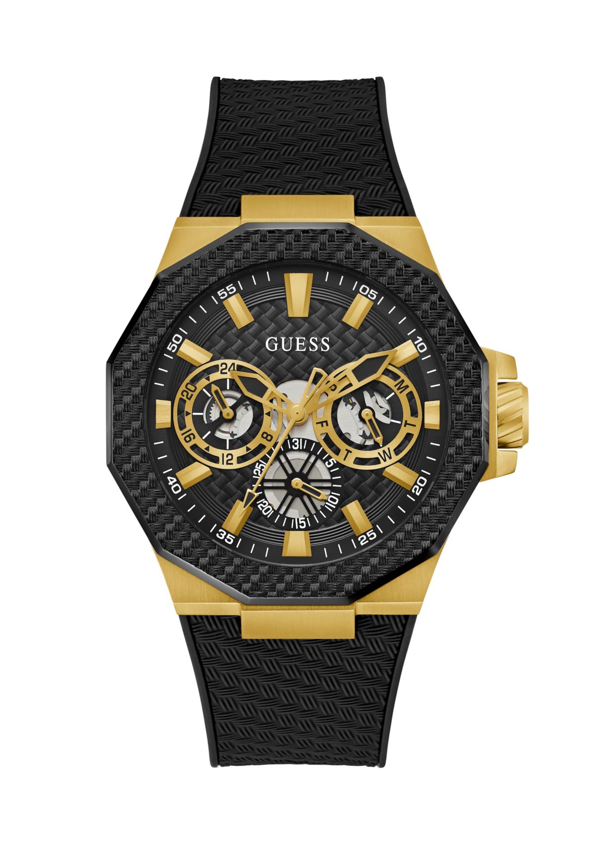 Black Gold Tone Multi-Function Watch