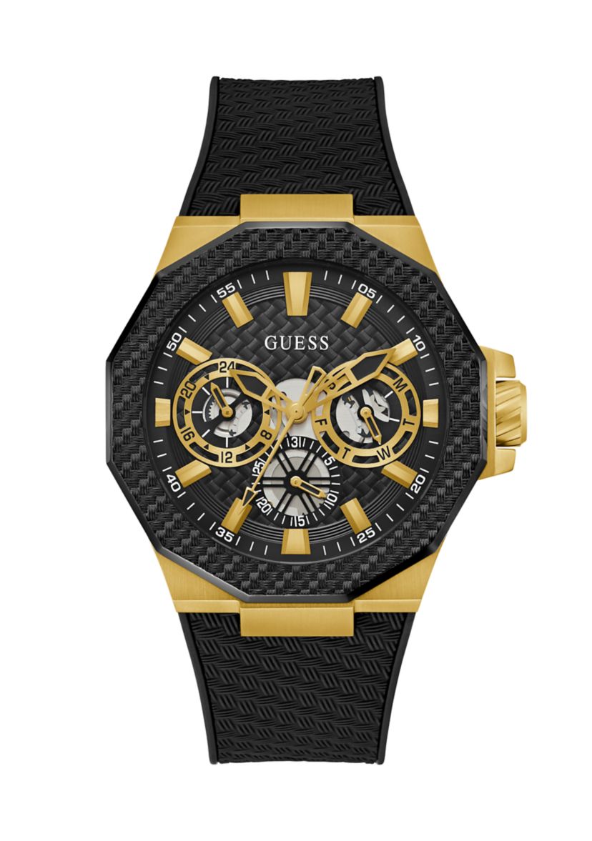 Black Gold Tone Multi-Function Watch
