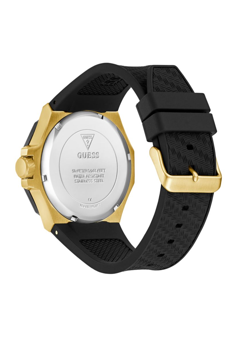 Black Gold Tone Multi-Function Watch